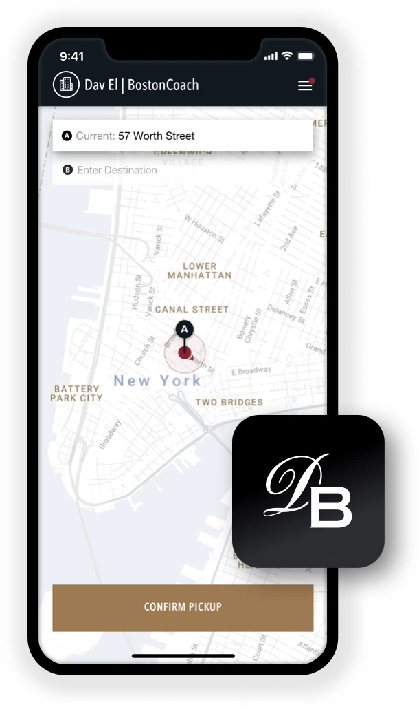 Dav El BostonCoach mobile app