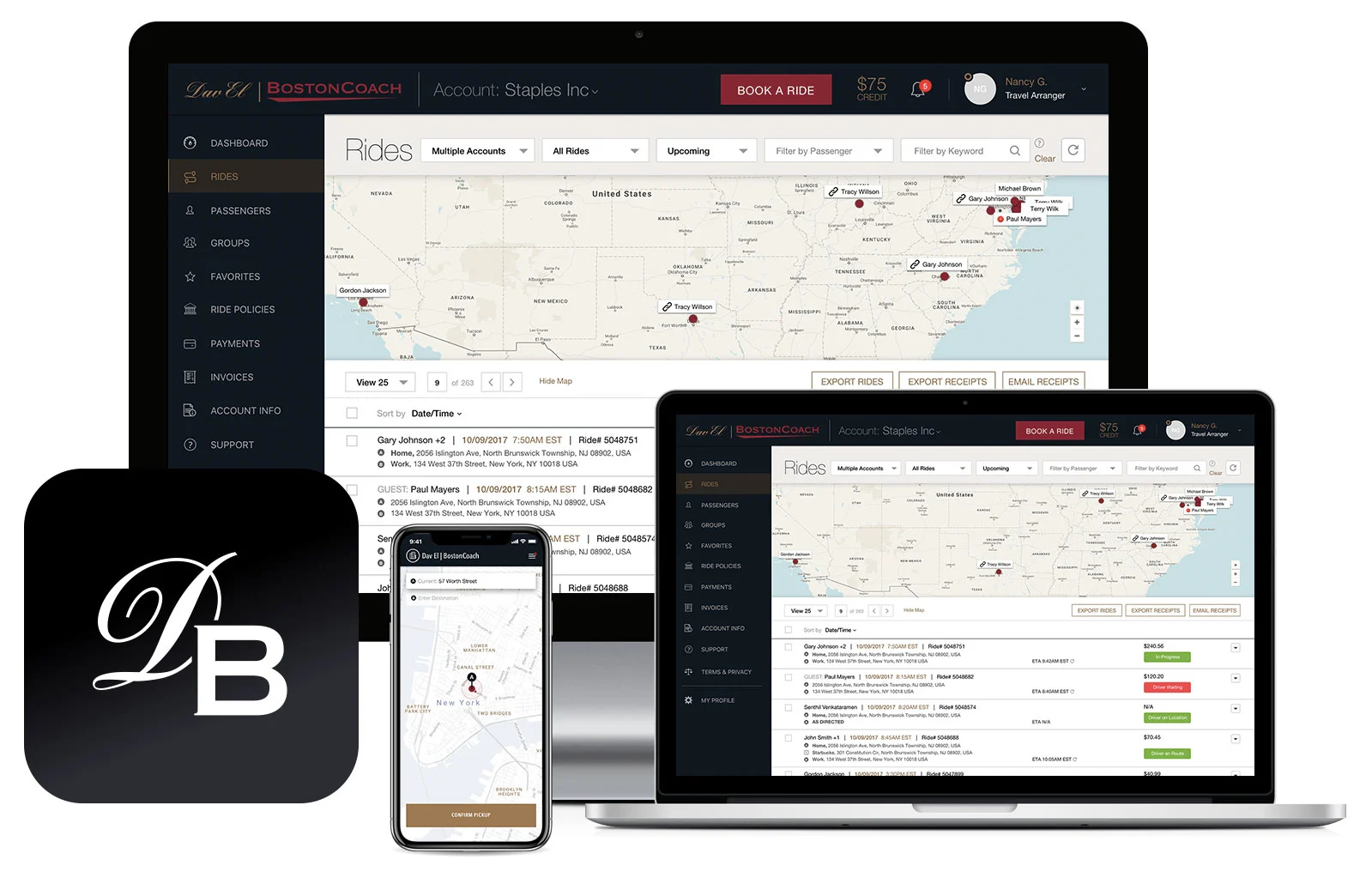 Dav El BostonCoach corporate travel platform