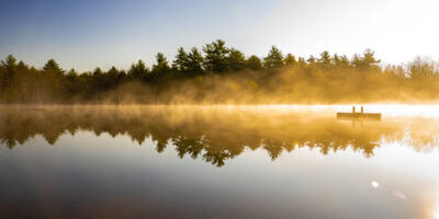 Pocono,Mountains,Misty,Lake,Sunrise